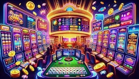 Sân bóng đá và màn hình cá cược thể thao trực tuyến tại vty